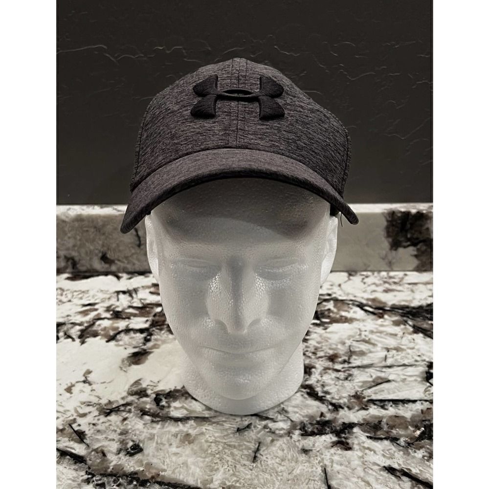 Under Armour Womens Baseball Cap Gray Heathered Embroidered Knit Size MD/LG